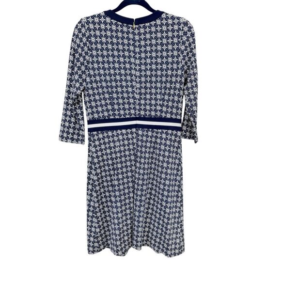 Draper James Honeycomb Floral Dress in Nassau Navy M - Picture 2 of 5